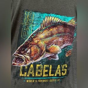 NWT Cabela’s mens XL fishing t shirt